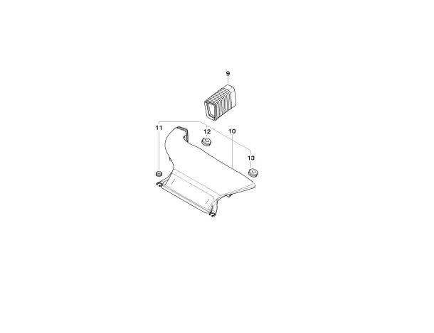 BMW Genuine Air Intake Manifold Rubber Boot Duct E46 3 Series 13717789789