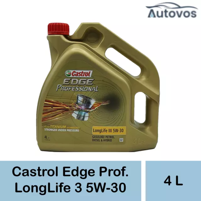 Castrol 5W30 Professional Longlife iii 3 5W-30 EDGE Öl VW 504 00 507 00 4 Liter
