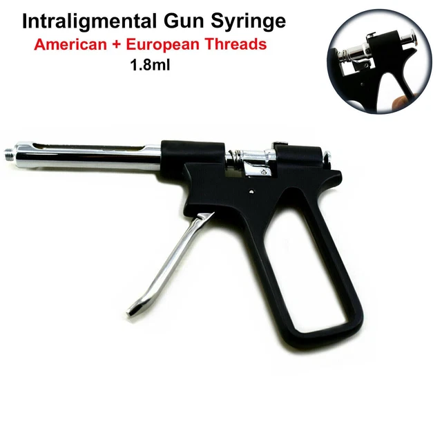 INTRALIGAMENTAL GUN SYRINGE Anesthetic Pistol Injection Dental 1.8ml