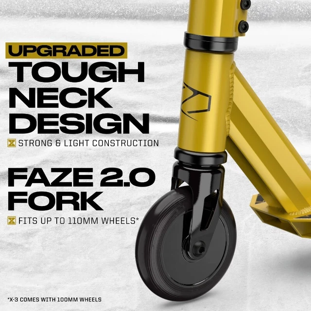 Fuzion X-3 Pro 2018 Scooter - Gold Fuzion X-3 Pro 2018 Scooter - Gold