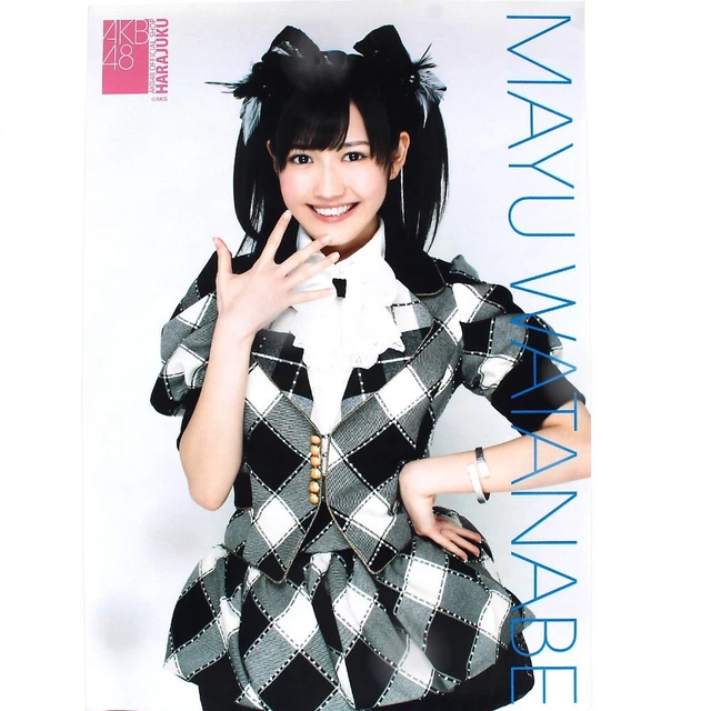 AKB48 CAFE Harajuku Mayu Watanabe 2012 A4-size poster AKB48 CAFE Harajuku Mayu Watanabe 2012 A4-size poster