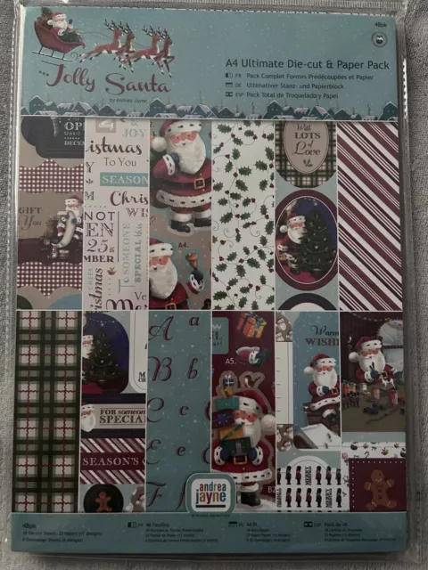 Brand New - DoCrafts 'Jolly Santa' A4 Ultimate Card Making Kit - 48pk