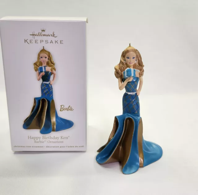 2011 Hallmark Keepsake Happy Birthday Ken Barbie Christmas Ornament