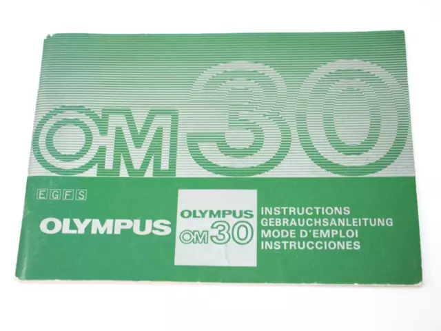 Libro de instrucciones para cámara Olympus OM30