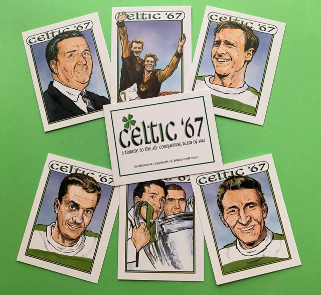 Glasgow Celtic Lisbon Lions 'Celtic '67' Larger Card Set