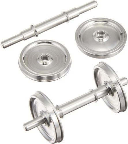 Lot De 45 Roues Diverses Pour Locomotive Vapeur – Échelle 1/43 – Métal – Diamètre 19 à 32 Mm
