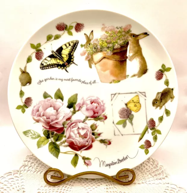 Marjolein Bastin 9.25” Decorative Plate Summer's Gifts 1995 Vintage Hallmark USA