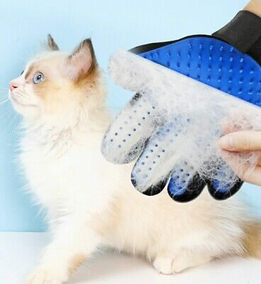 Deshedding Pet Dog Cat Grooming Glove Hair Fur Removal Brush Massage Tool