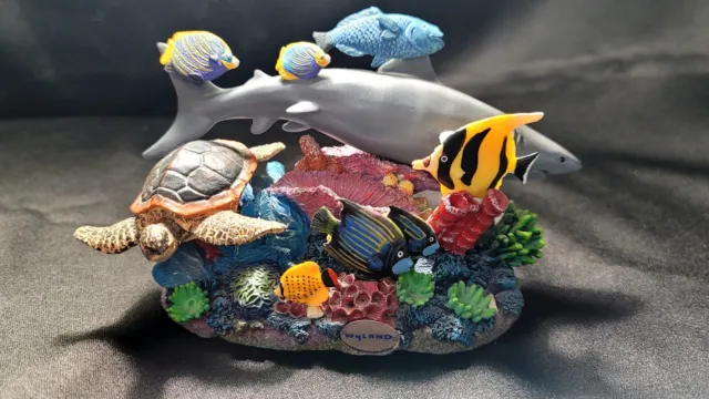 Wyland Dakin Artist Collection Shark Reef Figurine in Box  Numbered
