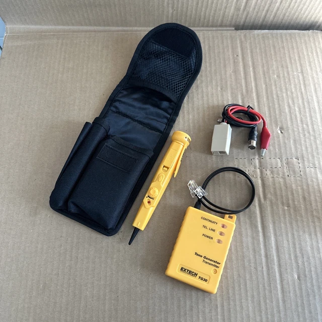 Extech Instruments Tg30 Tone Generator Wire Tracer Tone Probe Kit
