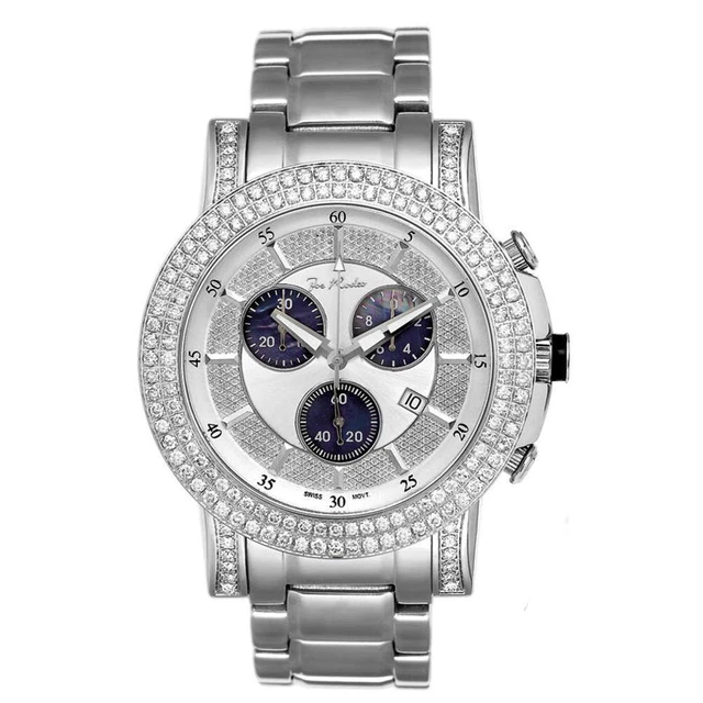 Joe Rodeo Diamond Men's Watch - TROOPER silver 6 ctw