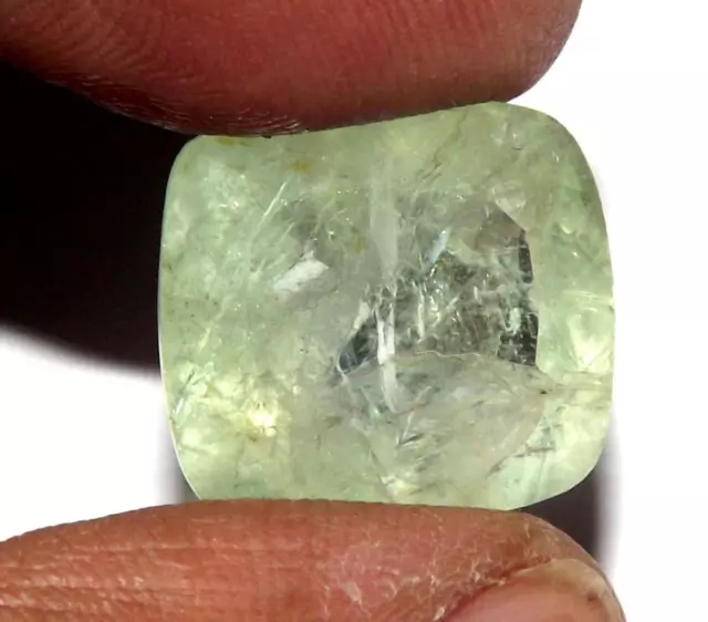 15.71 cts 100% Natural Untreated Aquamarine 16 x 15 mm Gemstone #baqf816 3