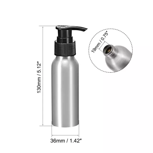 Botella de Pulverización de Aluminio de 2.7oz/80ml, Botella de Viaje 2