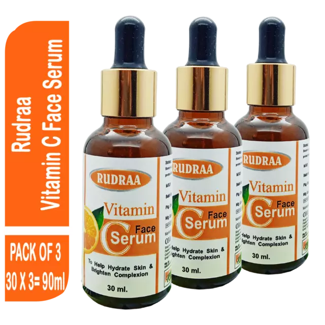 Vitamina C Serum para Cara con E 90 ML (3 Pack) Anti Aging Piel Hidratación