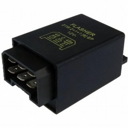 VGOL 1 Pièce Relais Indicateur Électronique 12V 21W 6 Broches Clignotant 75605146 Pièces de Rechange pour Tracteurs Remorques Et Véhicules