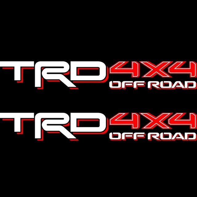 Autocollants TRD 4x4 OFF ROAD Pour Toyota Tacoma & Tundra - Ensemble De 2 Décalques Haute Qualité 18 Pouces