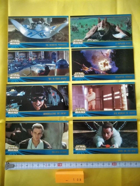 Star Wars Épisode 1 Série 2 Carte à collectionner Widevision Topps 8 Carte...