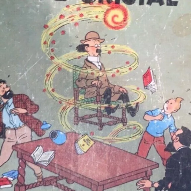 Ancienne BD Tintin Hergé LES 7 BOULES DE CRISTAL 1948