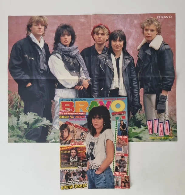Bravo 2 Vom 5.1.1984 Nena ~ Komplett mit Nena & Band Superposter (D1069)