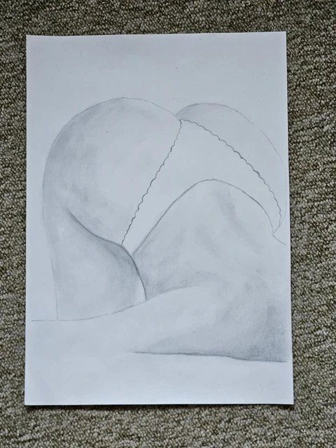 BLEISTIFT ZEICHNUNG ORIGINAL Kunst Akt Frau Nackte Frau Model EUR 15 00 bleistift-zeichnung-original-kunst-akt-frau-nackte-frau-model-eur-15-00