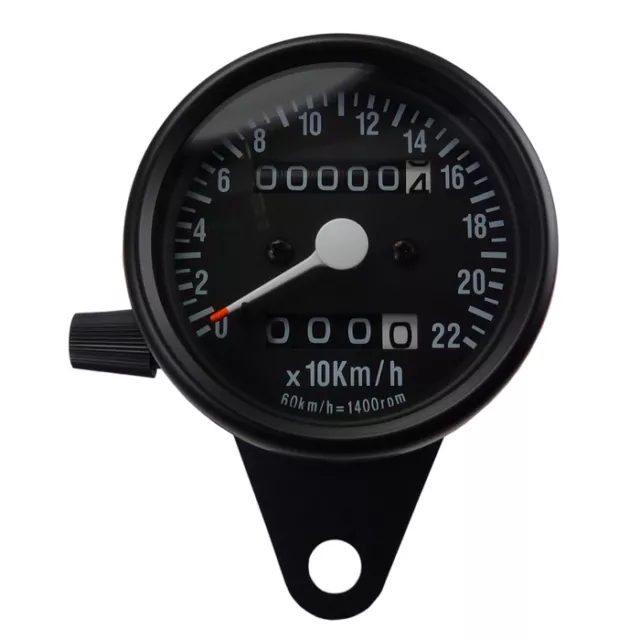 Mini Tachometer Schwarz kleiner Motorradtacho für Japan und US Motorrad Modelle