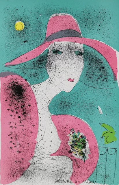 FRANCO ROGNONI: Litografia 50X35, Firmata, Numerata. STUPENDA!!!