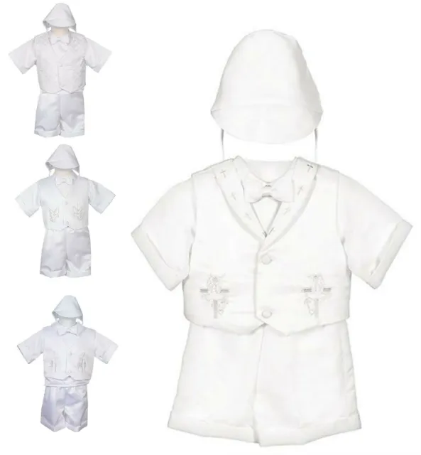 Baptism Christening Outfit Boys Infant Baby Toddler White Boy Clothes Dedication