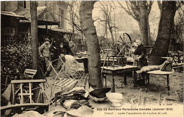 CPA CRETEIL Apres l'Inondation du Cochon de Lait. (509368)