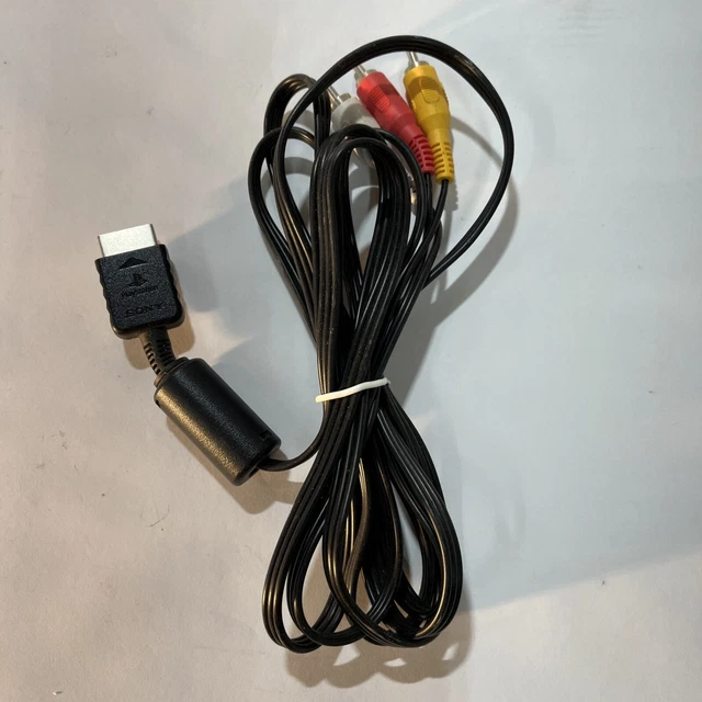 GENUINE OEM ORIGINAL Sony PlayStation PS1 PS2 AV Audio Video Cable RCA