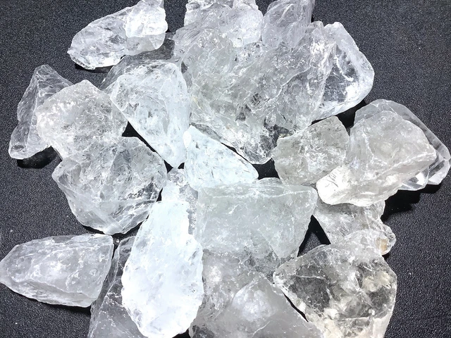 Rough Raw Clear Quartz Crystal (1/2 lb) 8 oz Bulk Wholesale Lot Half Pound