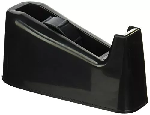 School Smart Tape Dispenser with Interchangeable 1 and 3 Inch Cores Black