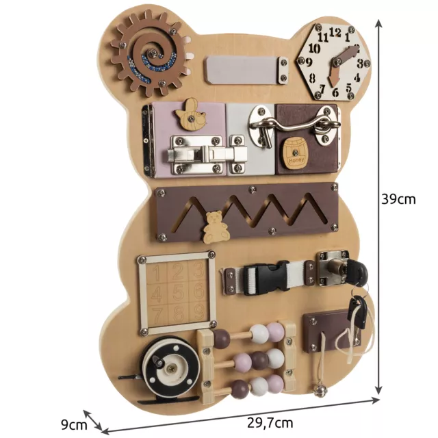 Motoriktafel Motorikspielzeug Teddy Feinmotorik Brettspielzeug 22584 2