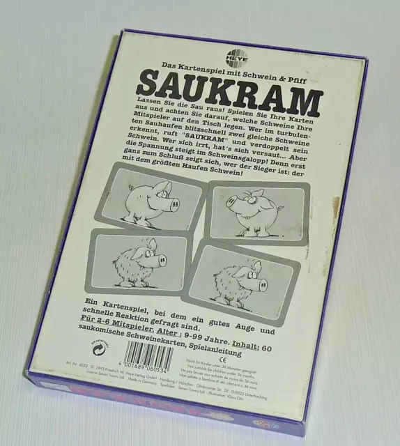 Saukram von Heye | Kartenspiel von 1993 3
