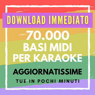 Base Raccolta completa 70000 Basi per karaoke professionali con testo AGGIORNATE 2022 