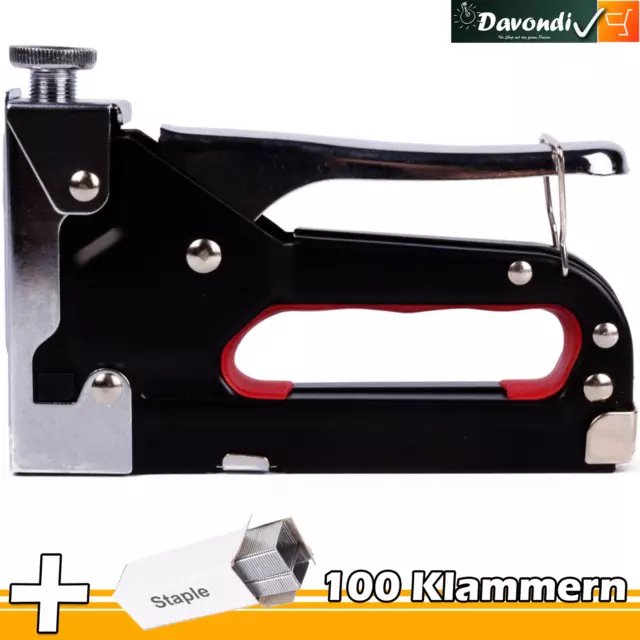 Handtacker Tacker Hefter Klammergerät Tackerklammern  Nagler Klammern 4-14 mm