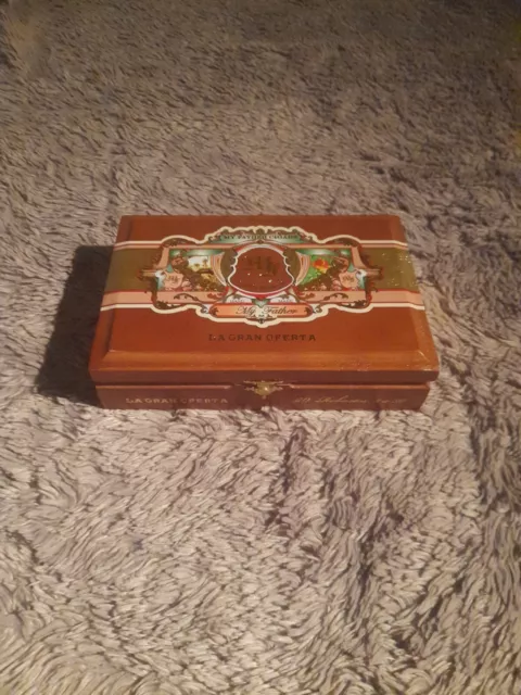 My Father Gran Oferta Robustos 5 X 50 Cigar Wood Box Clasp Free Ship