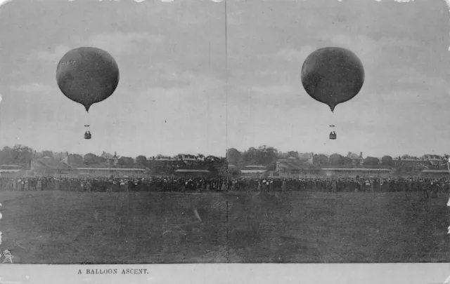 Postcard Aviation Wwi  A Balloon Ascent      Tuck