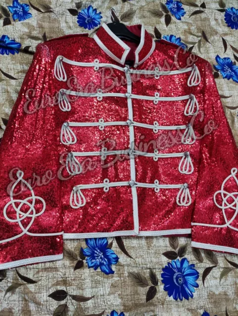 Michael Jackson Musical Concert Style Military Hussars Tunic Jacket in all sizes