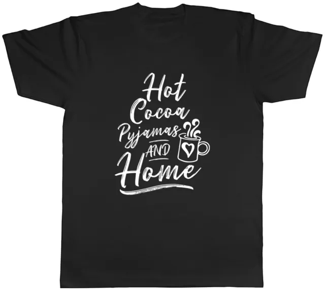 T-shirt unisex da uomo pigiama a cacao e casa