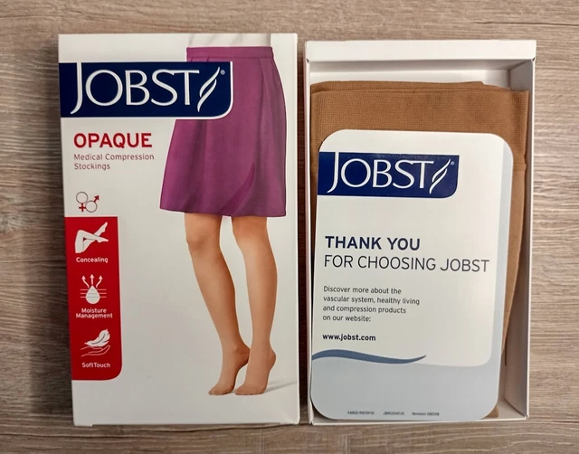 Jobst Opaque Kompressionsstrümpfe, medizinisch, ohne Spitze CCL2  Gr.IV  Caramel