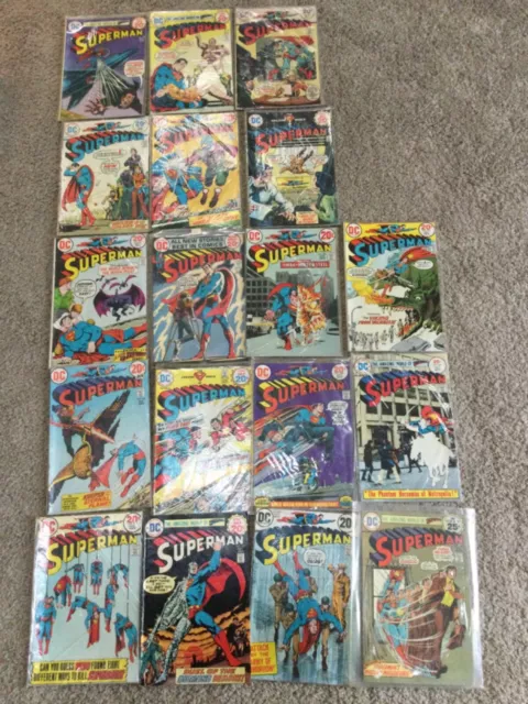 Lot of 18 DC Superman 20 Cent Comics Comic Books #265+ Free Shipping