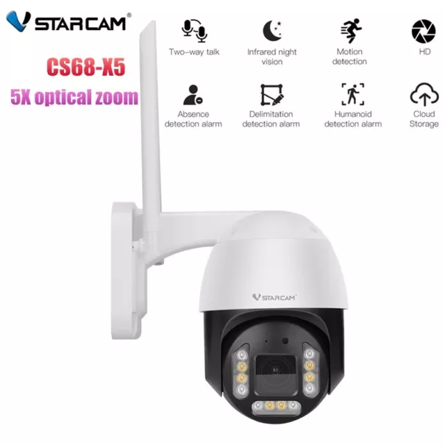 Vstarcam Smart PTZ Camera CS68-X5 3MP HD Outdoor Waterproof Security Camera Eye4