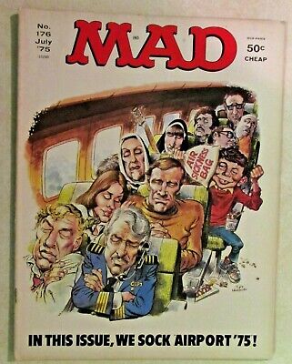 Vintage - Mad Magazine - Issue #176 -  July 1975 - Airport 75 Cover