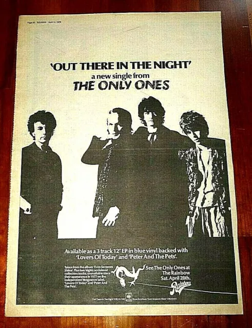 Only Ones Out There In The Night 79 Full Page Press Advert Poster Size  37/26Cm