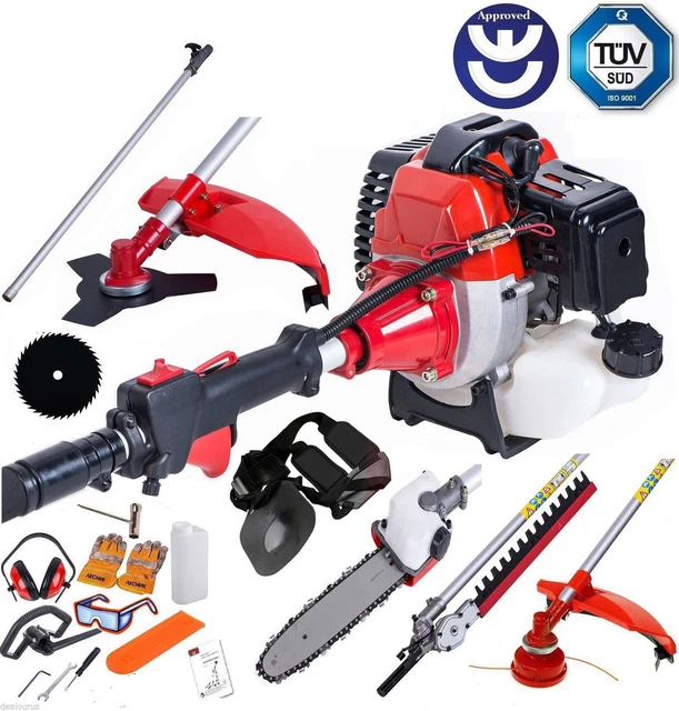 DEALOURUS MULTI FUNCTION Garden Tool 5in1 Petrol Strimmer Brush