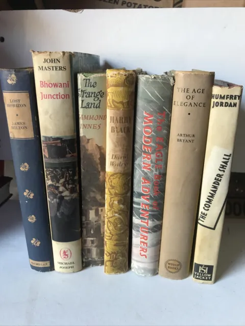 Interesting Collection of 7 Old books antique/vintage set, Job  lot -
