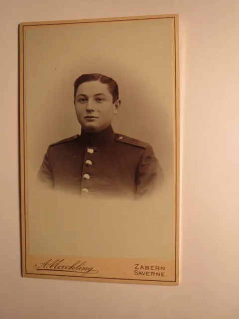 Zabern Saverne - Soldat in Uniform - Regiment IR 99 - Portrait / CDV