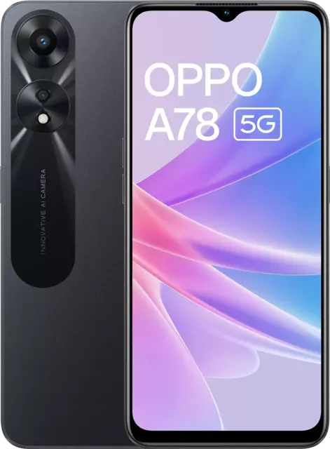 OPPO A78 5G 4GB RAM 128 GB schwarz Smartphone Handy NEU