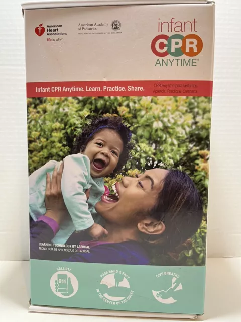 NEW Infant CPR Anytime AHA American Heart Association DVD Training Baby Manikin