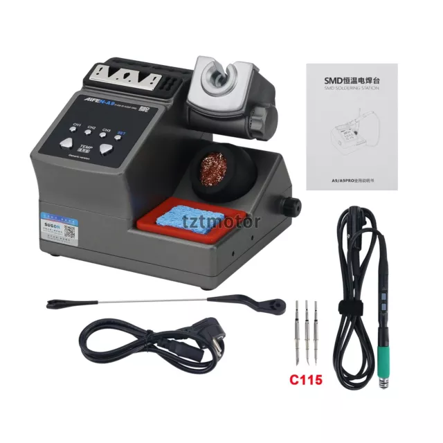 AIFEN-A9 120W Soldering Iron Station Soldering Station Kit+Handle+3 Solder Tips